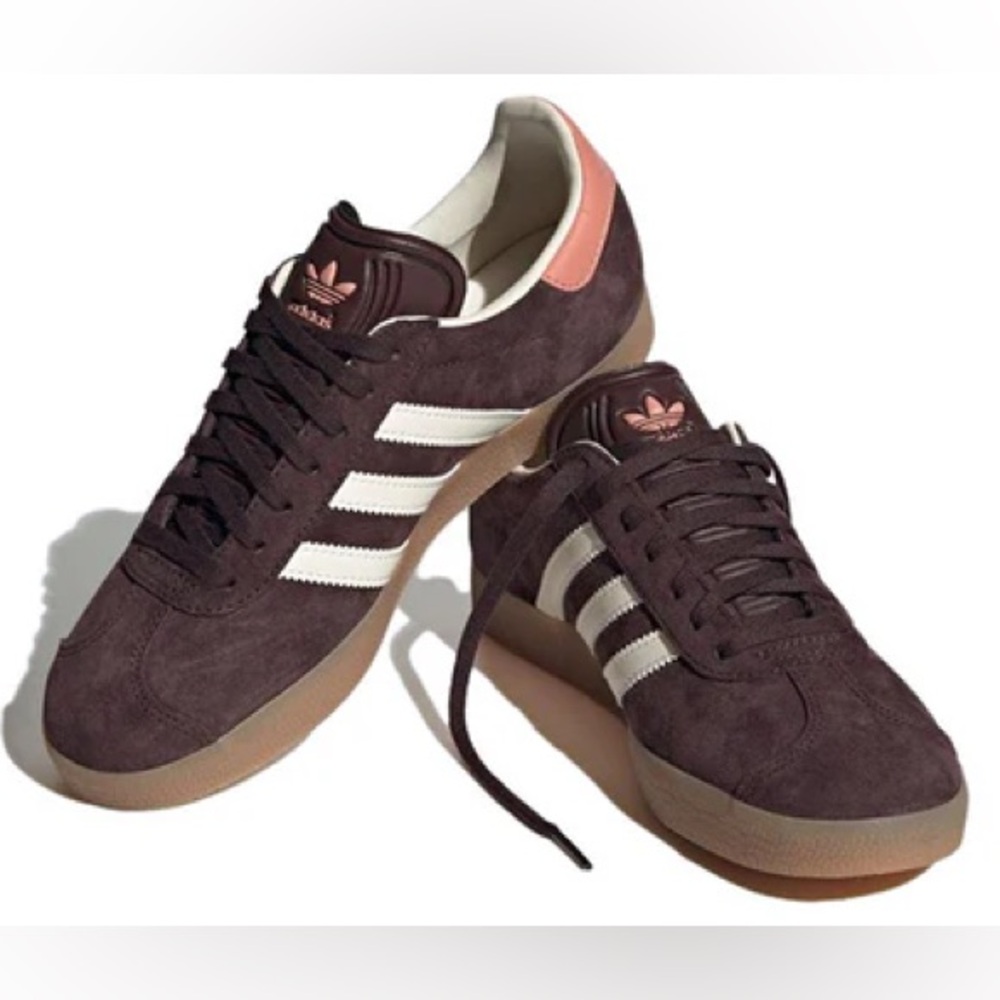 Brown adidas gazelle